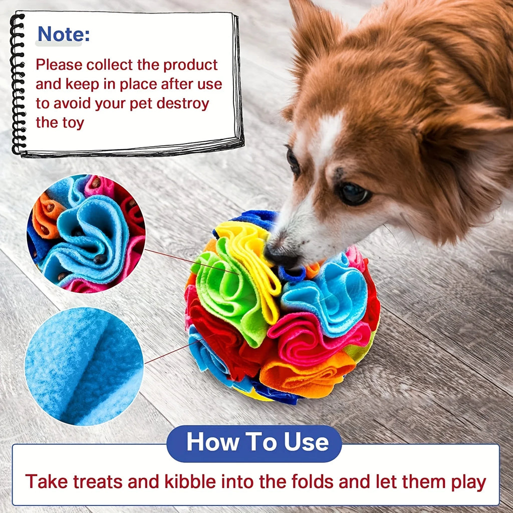 Enrichment Puzzle Ball — Rolling Treat Dispenser That Beats Boredom