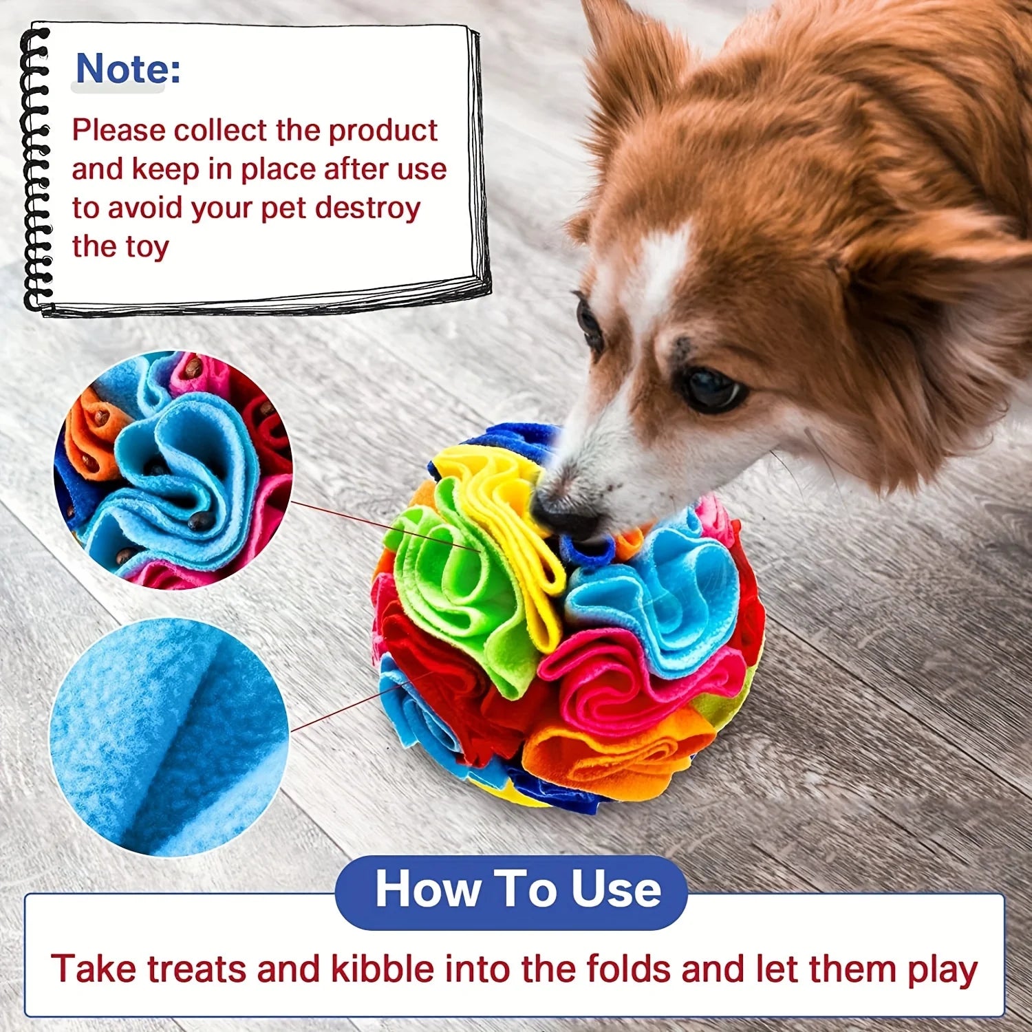 Enrichment Puzzle Ball — Rolling Treat Dispenser That Beats Boredom