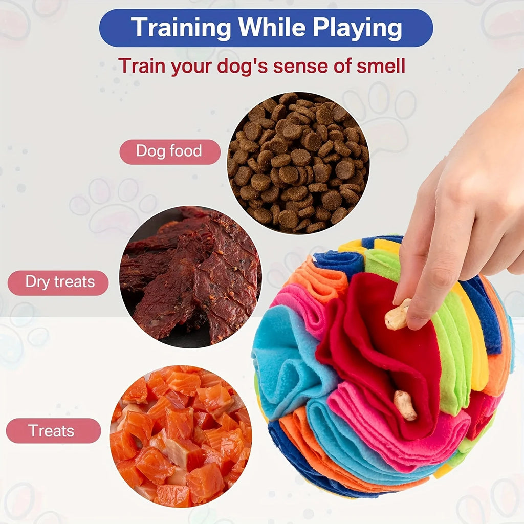 Enrichment Puzzle Ball — Rolling Treat Dispenser That Beats Boredom