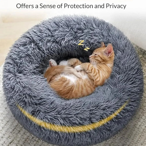 Calming Donut Cuddler Bed — Cozy Anti-Anxiety Nest for Dogs & Cats